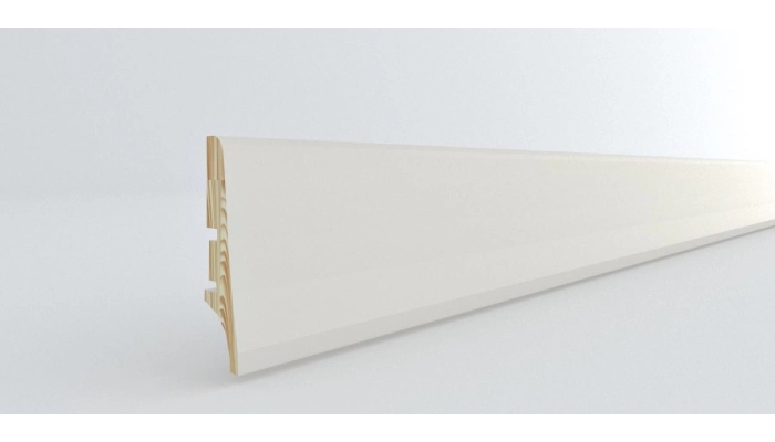 Listwa drewniana biała